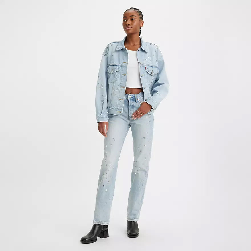 Jean Droit Taille Mi-Haute Levi's 501 Bleu