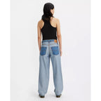 Jean Baggy Taille Mi-Haute Levi's Dad Réversible Bleu