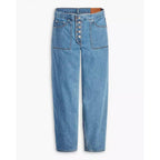 Jean Baggy Taille Mi-Haute Levi's Dad Réversible Bleu