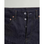 Jean Droit Taille Mi-Haute Levi's 501 1966 Bleu