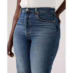 Jean Droit Taille Très Haute Levi's Ribcage Blanc