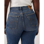 Jean Droit Taille Très Haute Levi's Ribcage Blanc