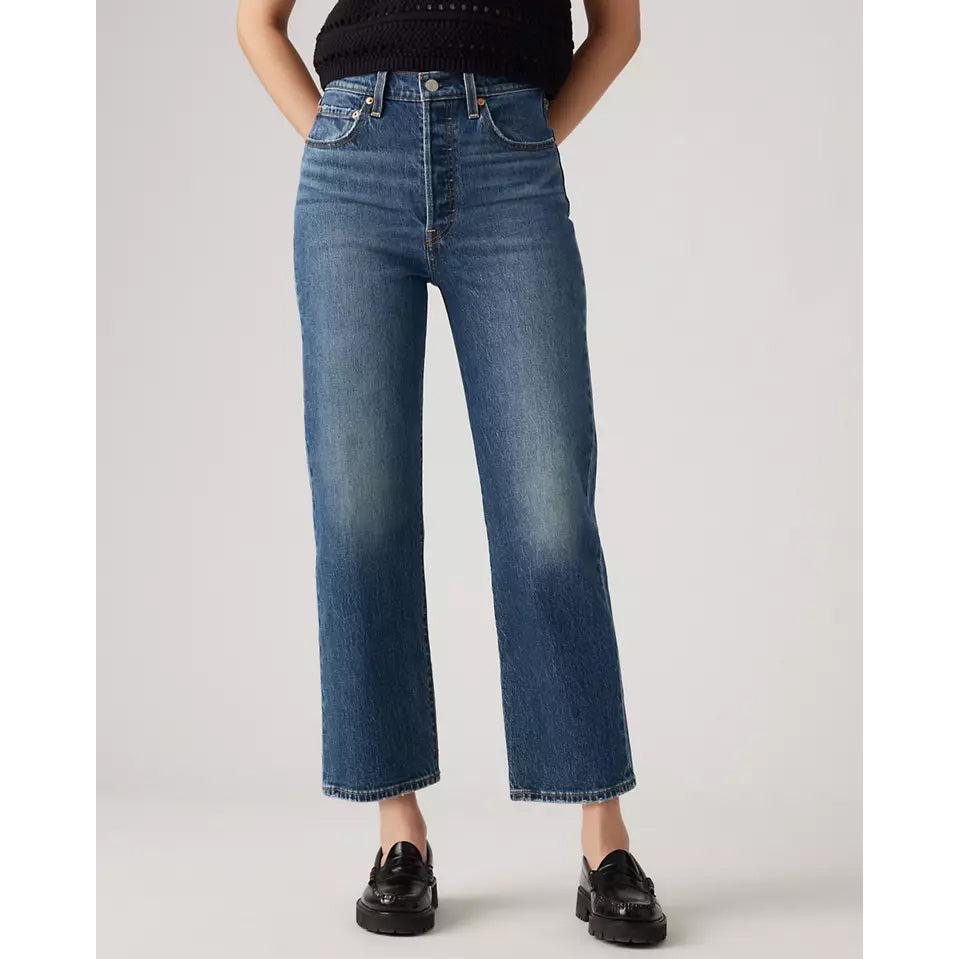 Jean Droit Taille Très Haute Levi's Ribcage Blanc