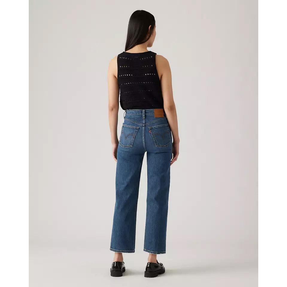 Jean Droit Taille Très Haute Levi's Ribcage Blanc