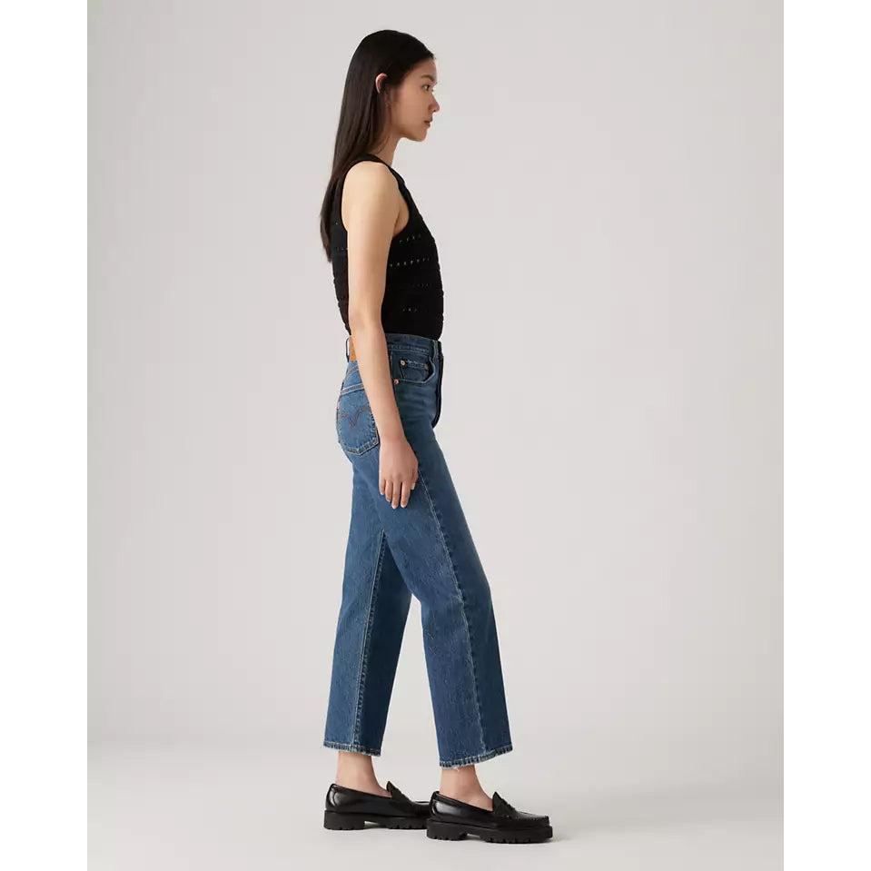 Jean Droit Taille Très Haute Levi's Ribcage Blanc