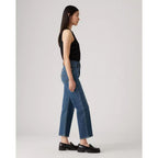 Jean Droit Taille Très Haute Levi's Ribcage Blanc
