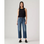 Jean Droit Taille Très Haute Levi's Ribcage Blanc