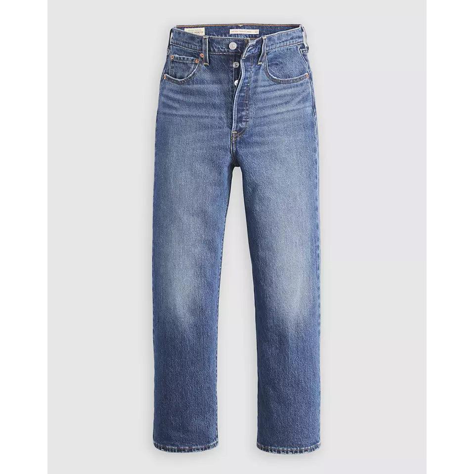 Jean Droit Taille Très Haute Levi's Ribcage Blanc