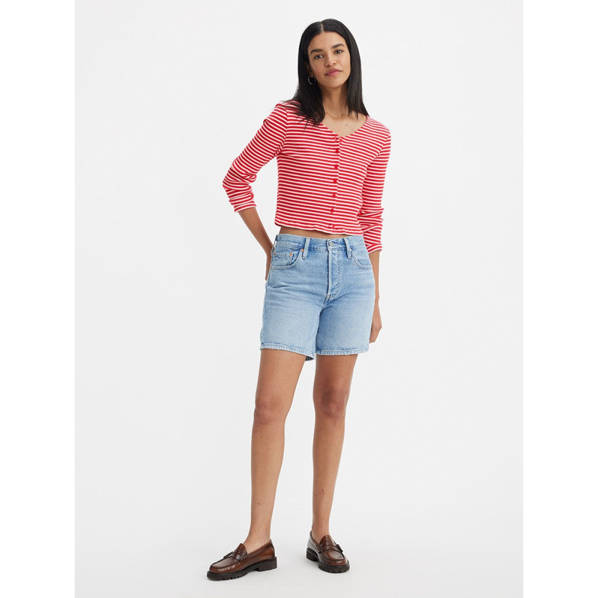 Short En Jean Taille Haute Levi's 501