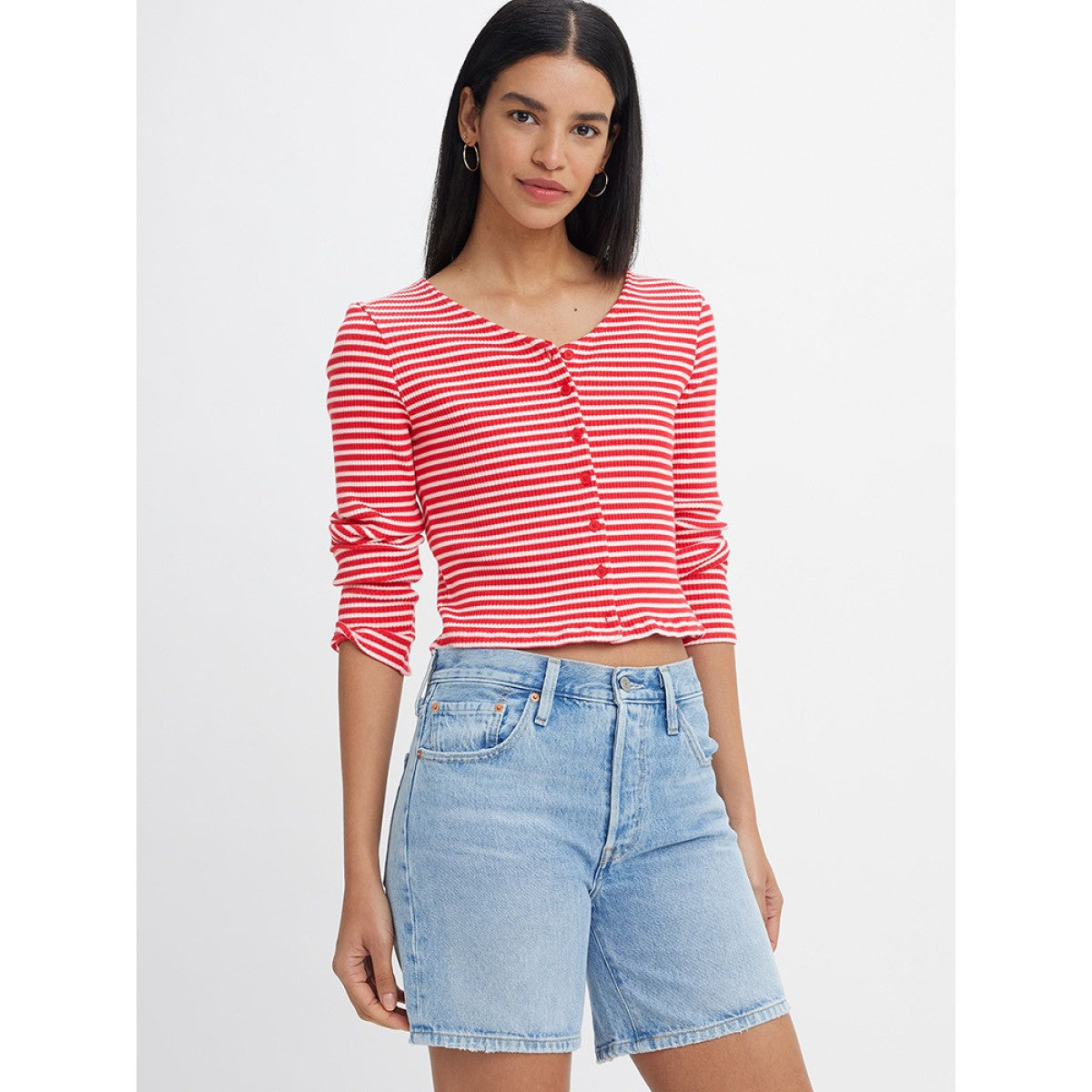 Short En Jean Taille Haute Levi's 501