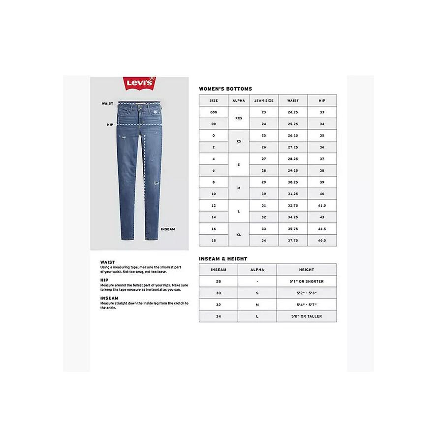 Short En Jean Taille Haute Levi's 501 Bleu