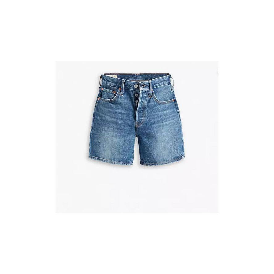 Short En Jean Taille Haute Levi's 501 Bleu
