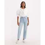 Jeans Dritti a Vita Altissima Levi's Ribcage Blu