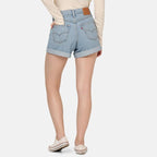 Short En Jean Taille Haute Levi's 80S Mom Bleu