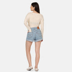 Short En Jean Taille Haute Levi's 80S Mom Bleu