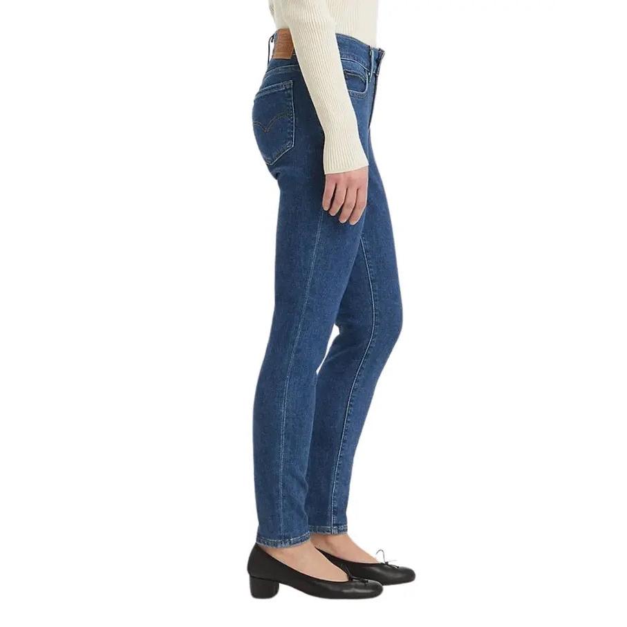 Jean Skinny Taille Mi-Haute Levi's 711 Bleu