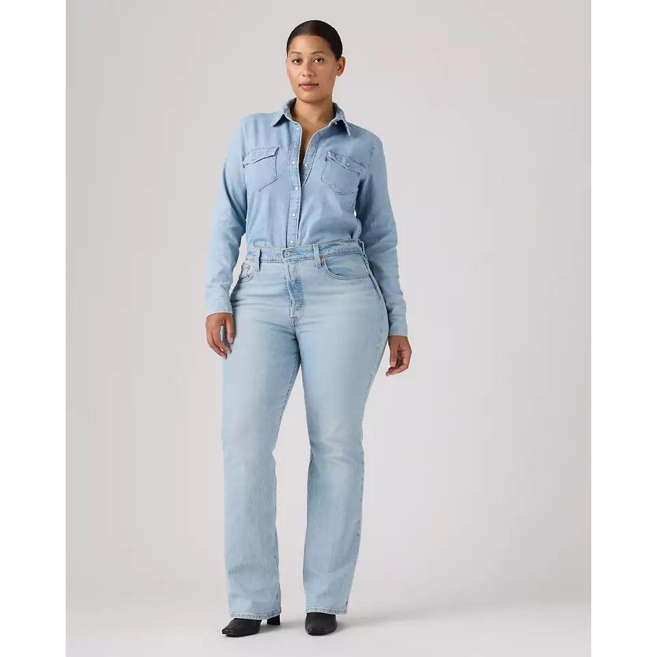 Levi's Wedgie High-Waisted Bootcut Jeans Blue