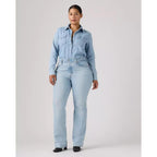 Levi's Wedgie High-Waisted Bootcut Jeans Blue