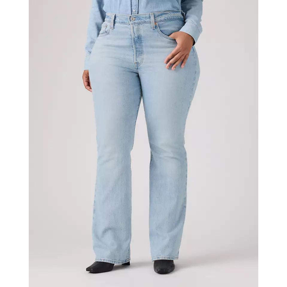 Levi's Wedgie High-Waisted Bootcut Jeans Blue