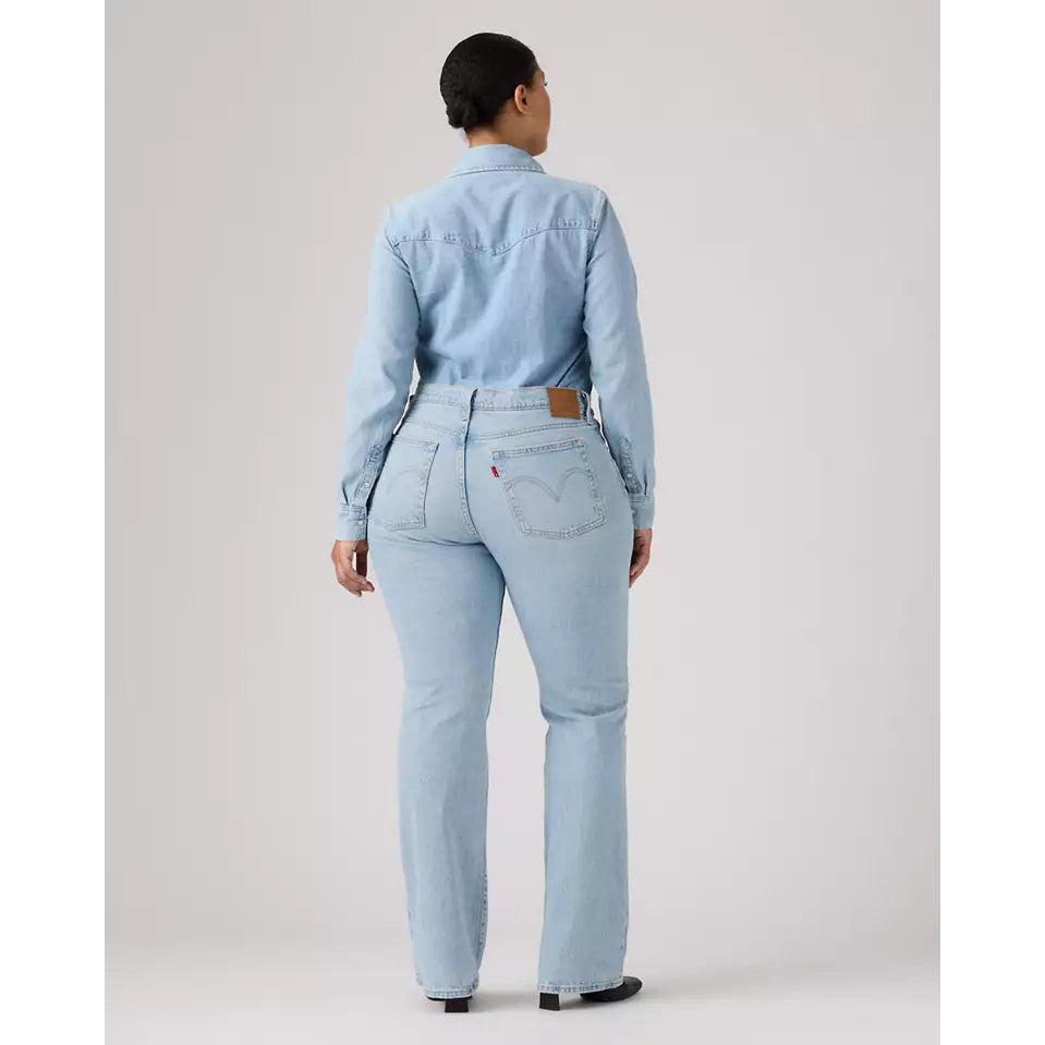 Levi's Wedgie High-Waisted Bootcut Jeans Blue