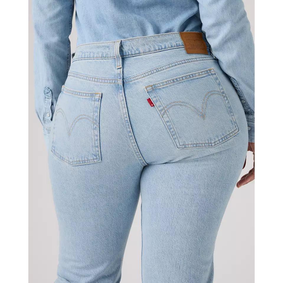 Levi's Wedgie High-Waisted Bootcut Jeans Blue