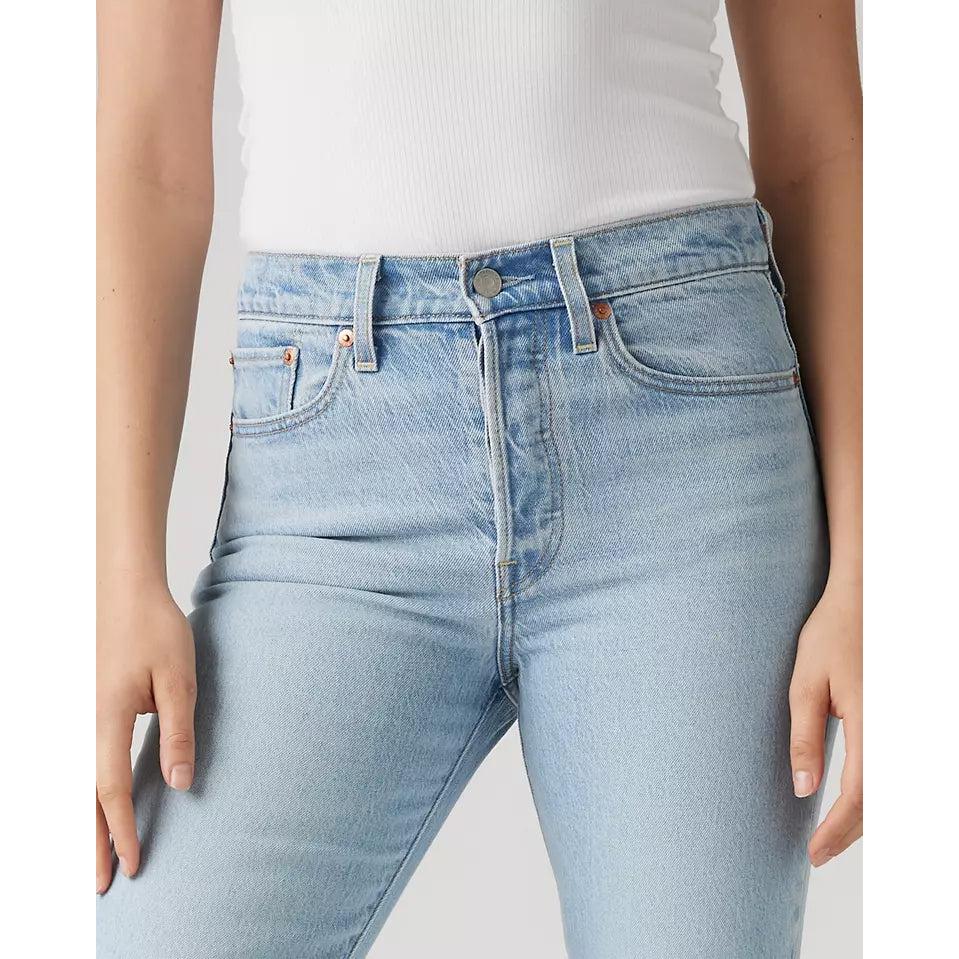 Levi's Wedgie High-Waisted Bootcut Jeans Blue