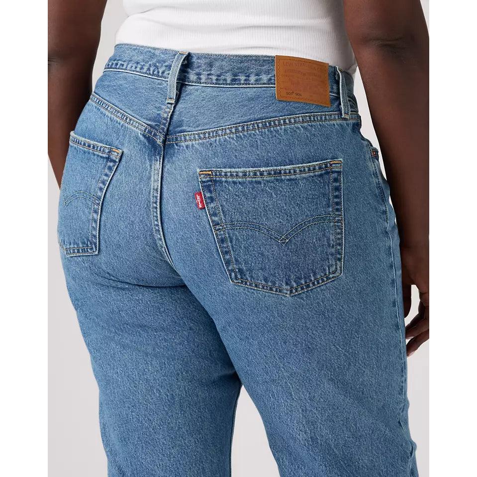 Jeans Diritti a Vita Media Levi's 501 '90S Ankle Blu