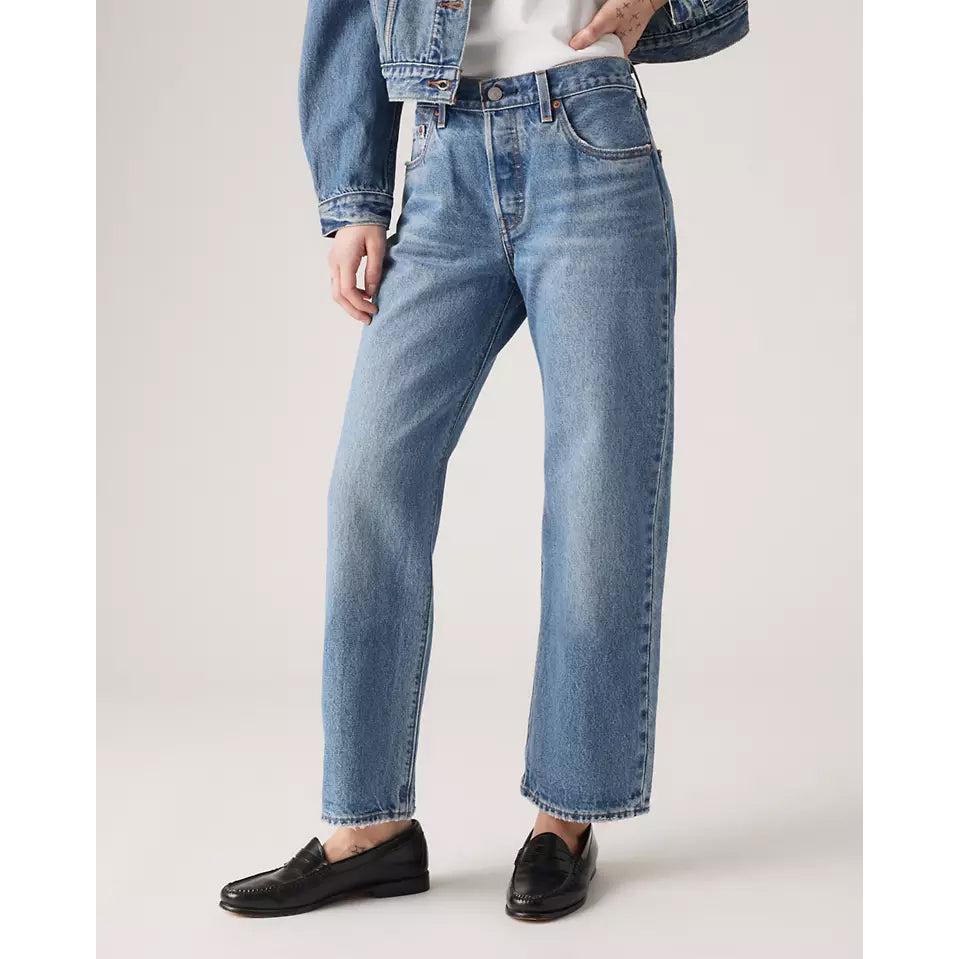 Jeans Diritti a Vita Media Levi's 501 '90S Ankle Blu