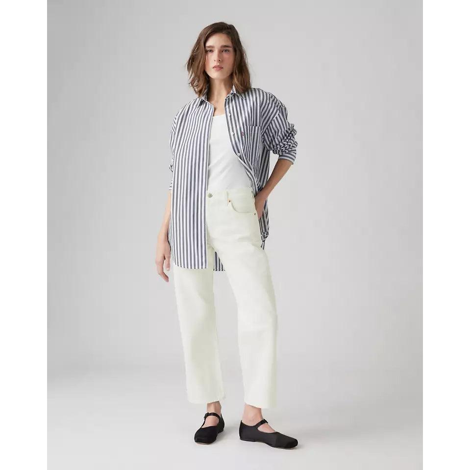 Jean Droit Taille Mi-Haute Levi's 501 '90S Ankle Blanc