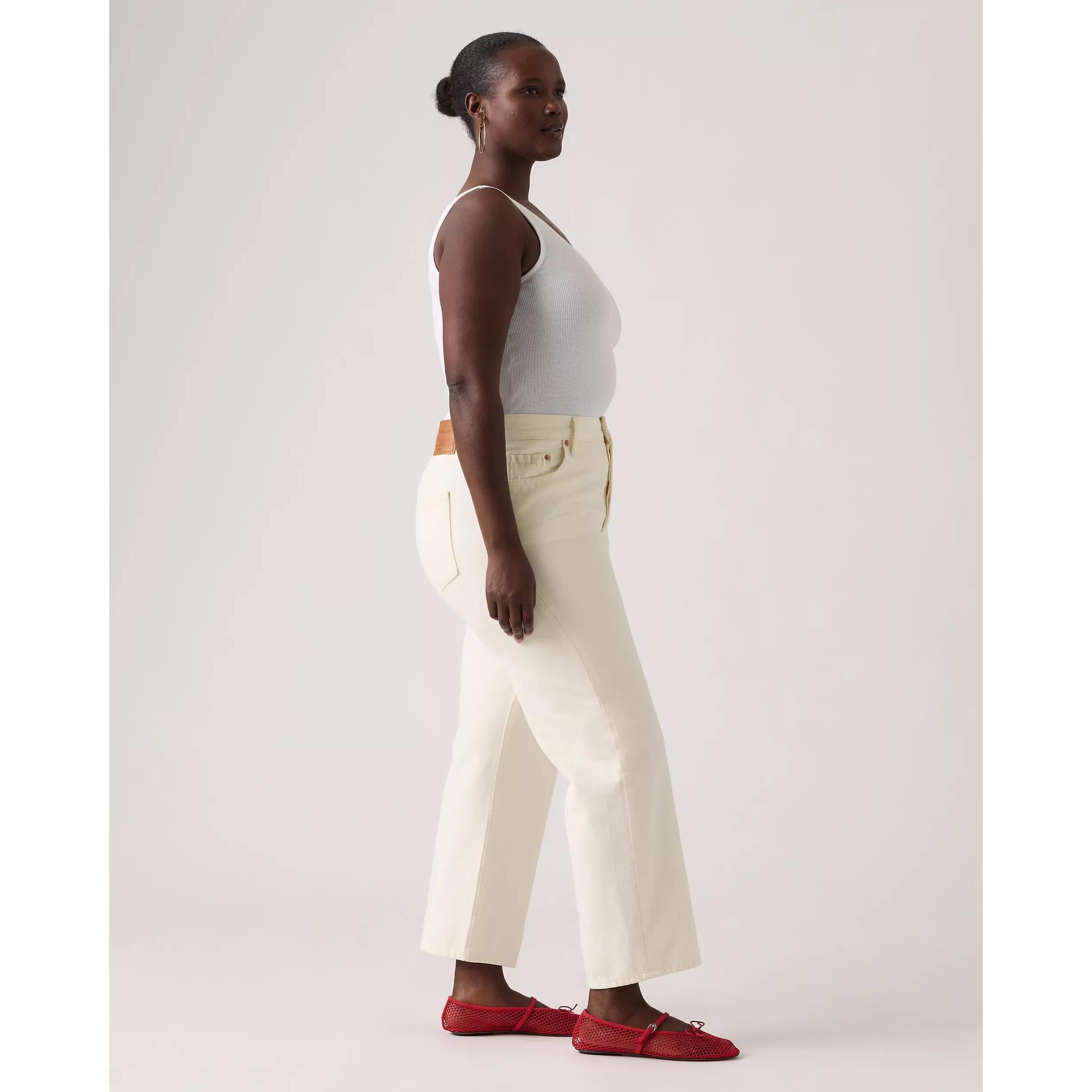 Jean Droit Taille Mi-Haute Levi's 501 '90S Ankle Blanc