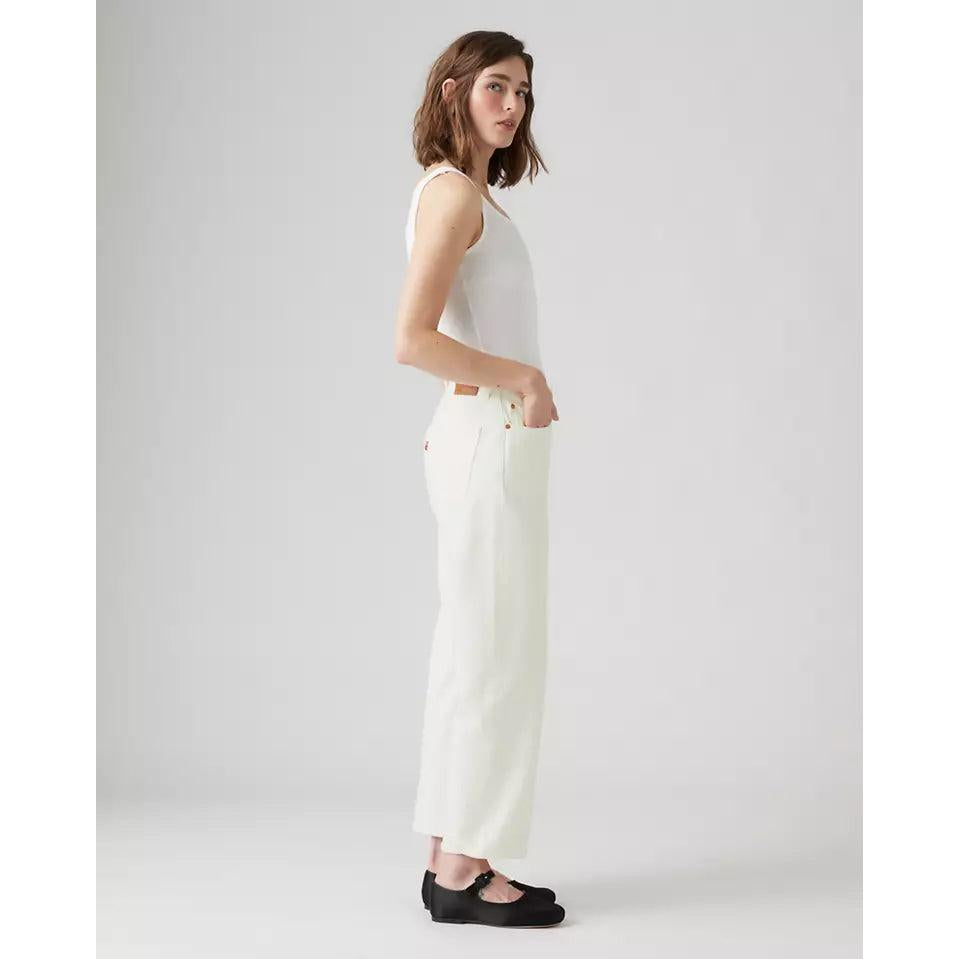 Jean Droit Taille Mi-Haute Levi's 501 '90S Ankle Blanc