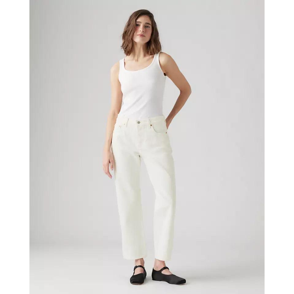 Jean Droit Taille Mi-Haute Levi's 501 '90S Ankle Blanc