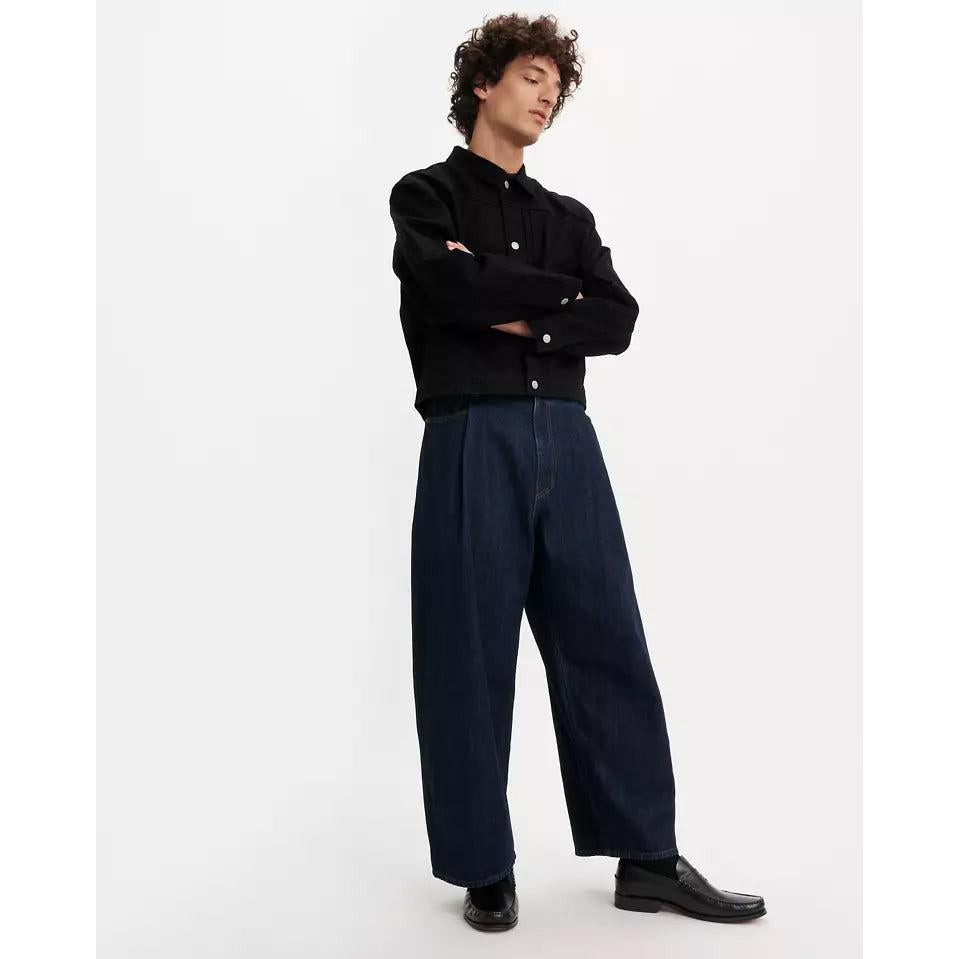 Vaquero Wide Leg Levi's Wide Pleat Crop Azul