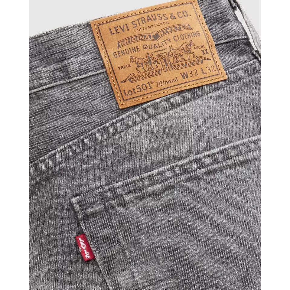 Vaquero Recto de Tiro Medio Levi's 501 1993 X Jjjjound Gris