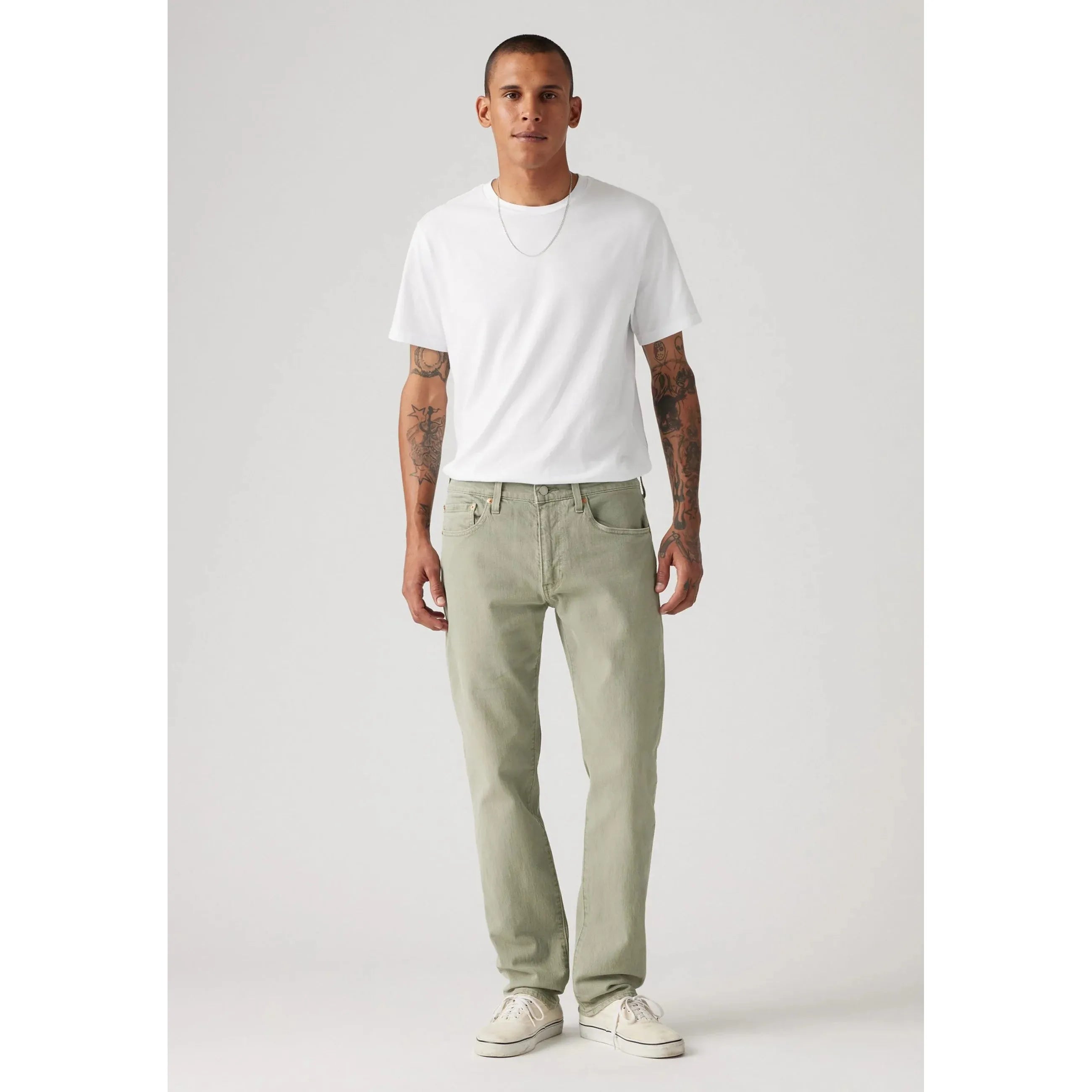 Jean Tapered Taille Mi-Haute Levi's 502 Vert