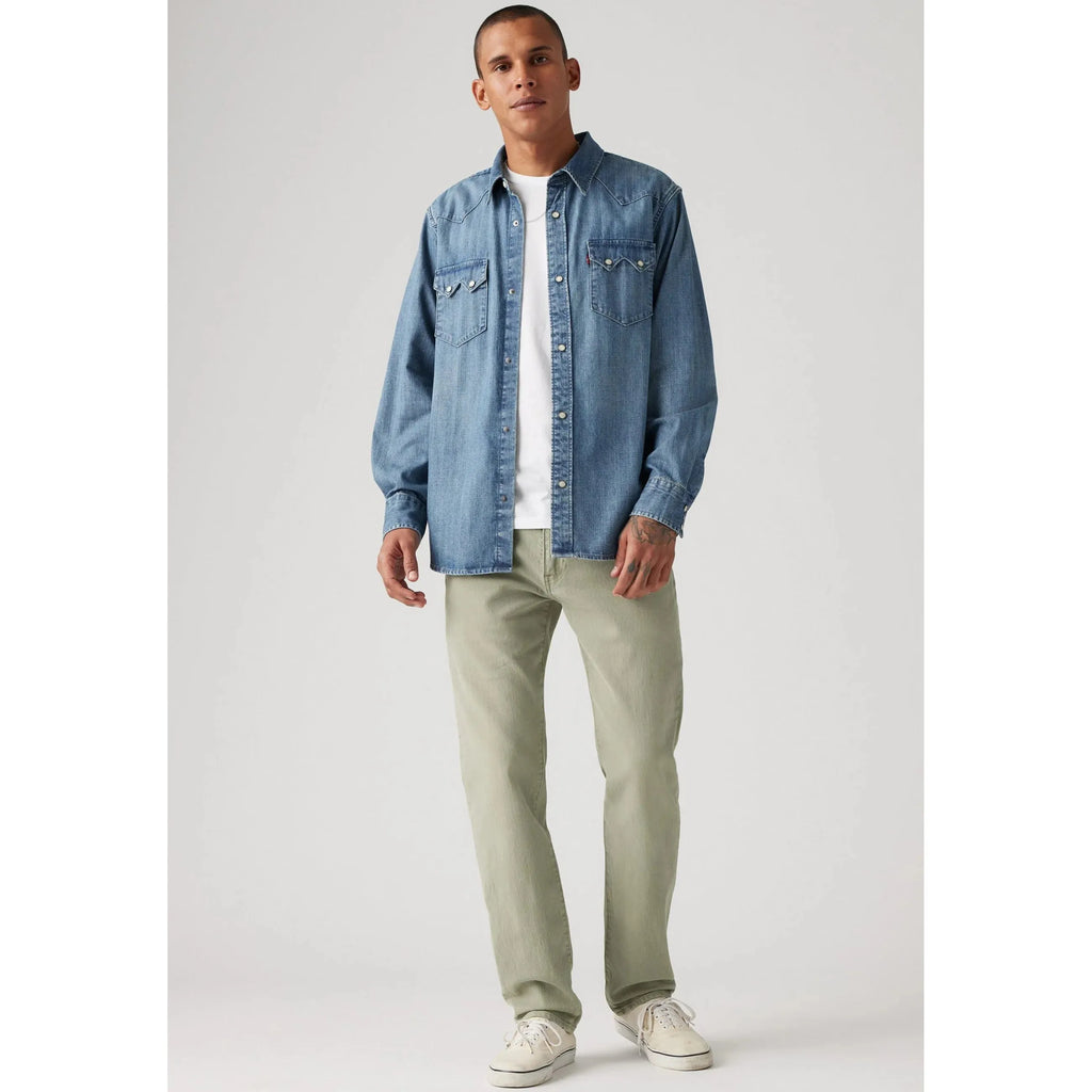 Jean Tapered Taille Mi-Haute Levi's 502 Vert
