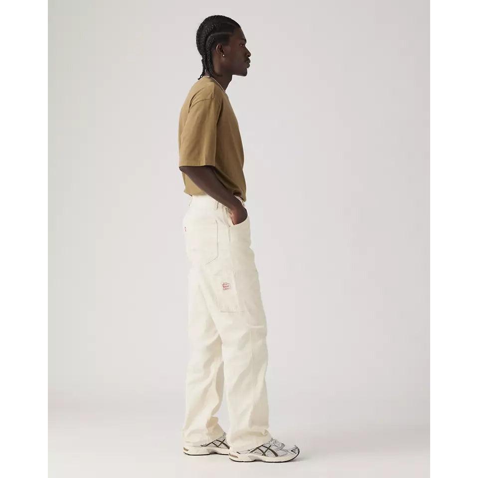 Jean Loose Droit Taille Mi-Haute Levi's 568 Écru