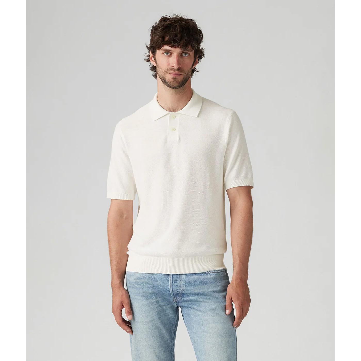 Polo Maille Levi's Blanc
