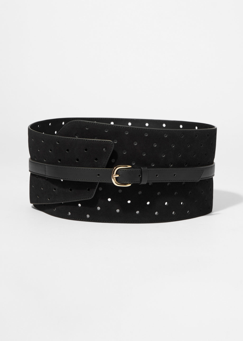 Ceinture P Peyton Perforée - Noire