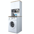 Meubles Lave-Linge Kd101 - Blanc / Noyer