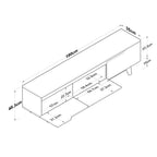 Meubles Tv D1 - Blanc / Noyer