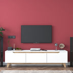 Meubles Tv D1 - Blanc / Noyer