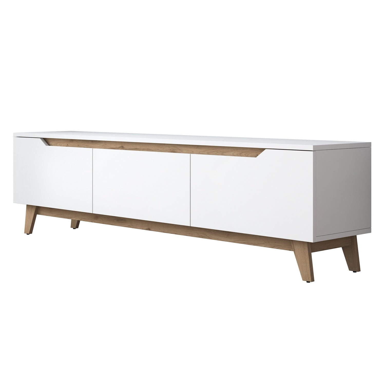 Meubles Tv D1 - Blanc / Noyer