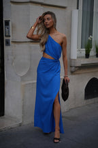 Vestido Faustine Calado - Azul Real