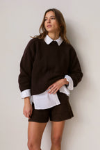 Pull En Maille Le Tarantino - Marron Fonce