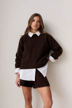Pull En Maille Le Tarantino - Marron Fonce