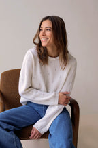 Le Vivaldi Knitted Sweater - Ecru