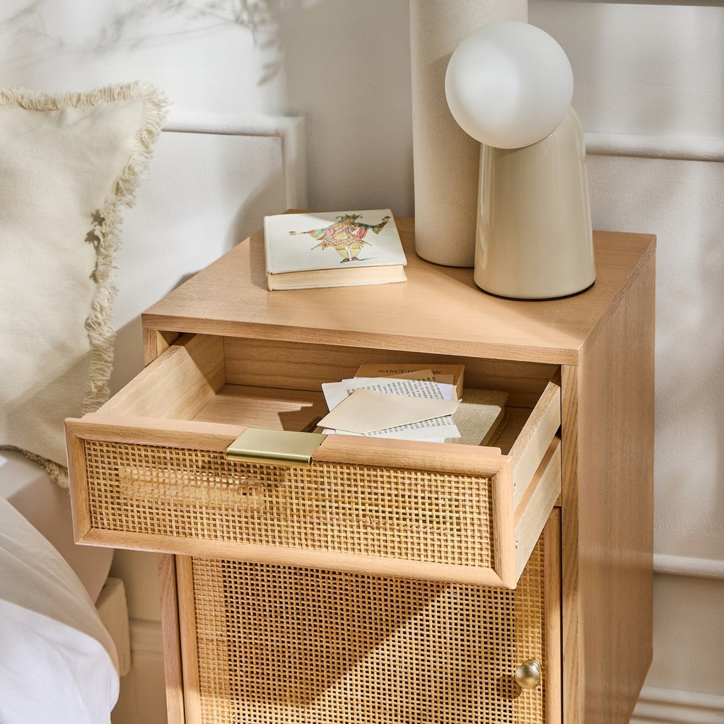Miya - Table De Chevet - Rotin Naturel