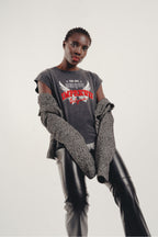 The Rodney Black Leather Effect Trousers