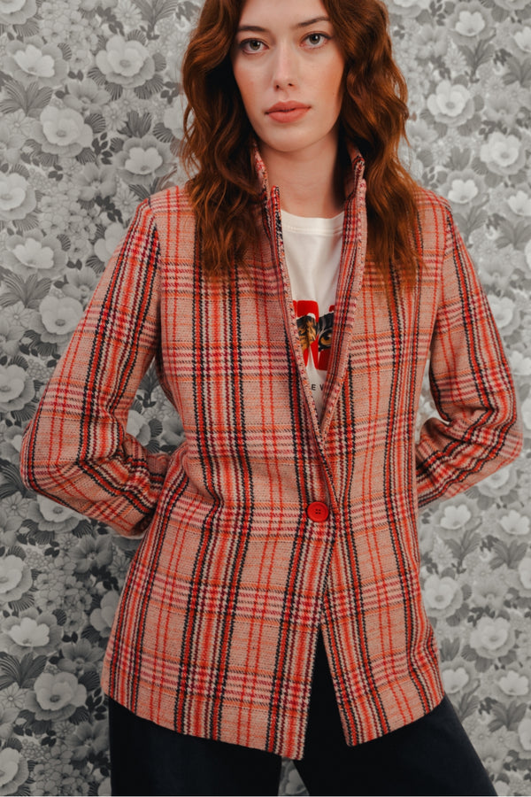 Le Blazer Jimmy A  Carreaux Rouges